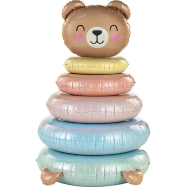 Bear Stacker Large Foil Balloon 32in
