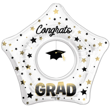 Ombre Grad Cap Dangler Supershape Foil Balloon 32in