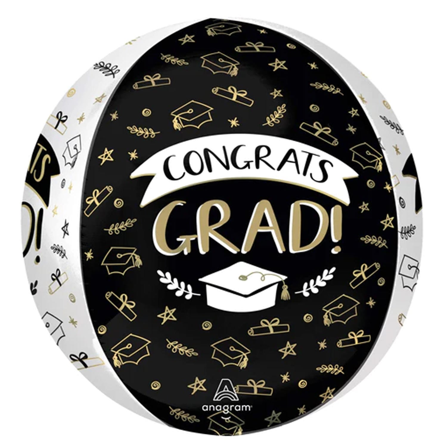Sketched Grad Icons Orbz Foil Balloon