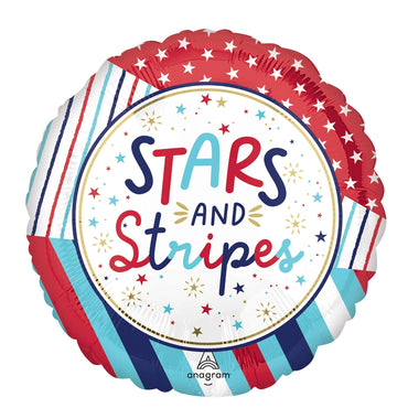 Stars And Stripes Foil Balloon 18in