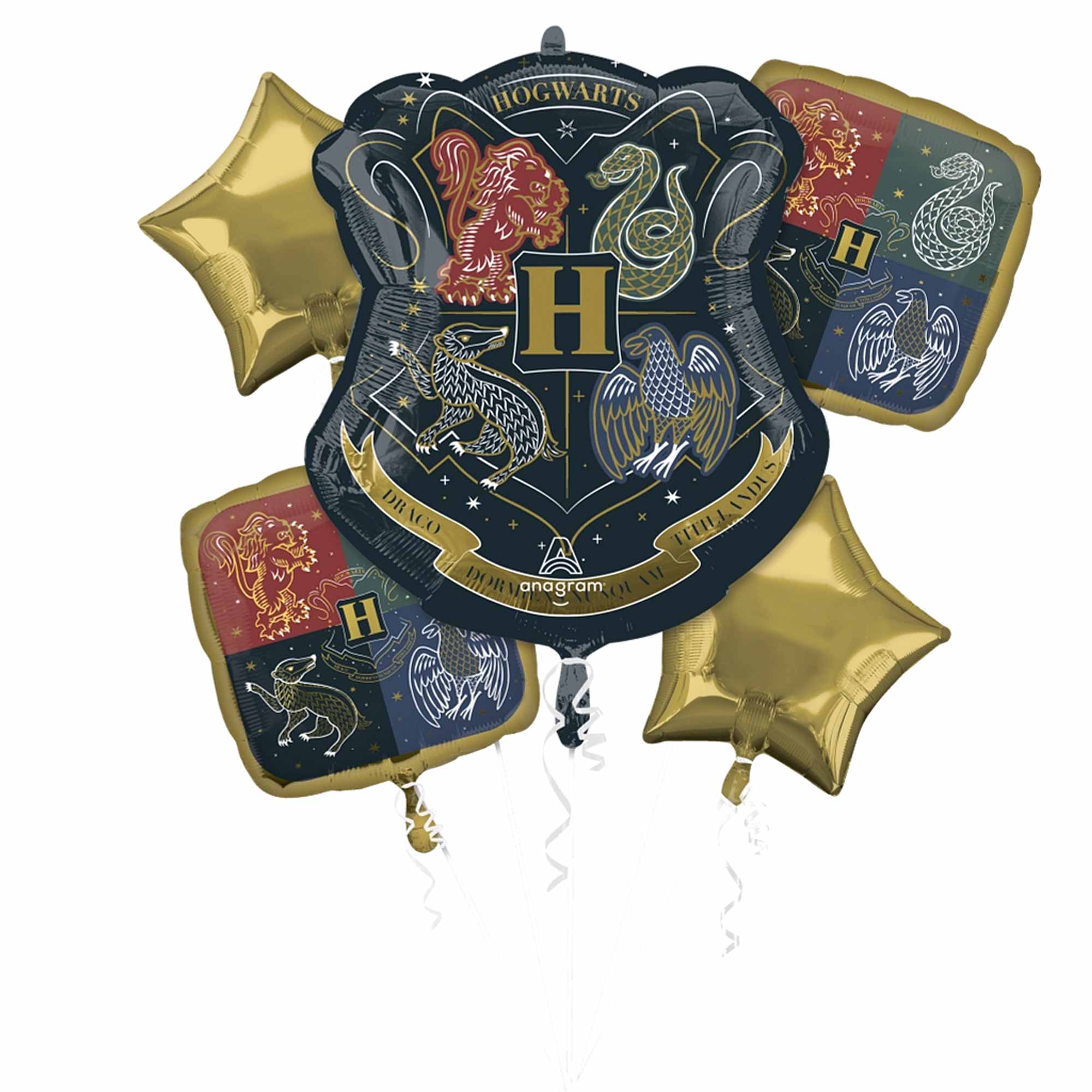 Harry Potter Hogwarts Bouquet Foil Balloon 5pcs