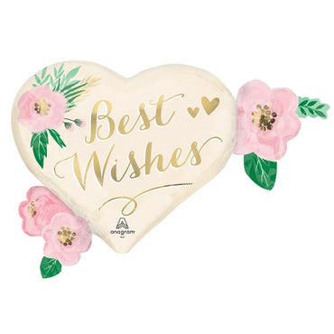 Natural Wedding Supershape Foil Balloon 18in