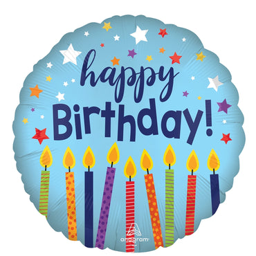 Happy Birthday Celebrate Satin Balloon 18in