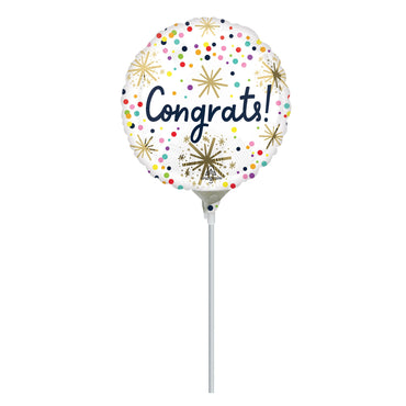 Congrats Confetti Sprinkle Minishape 9in