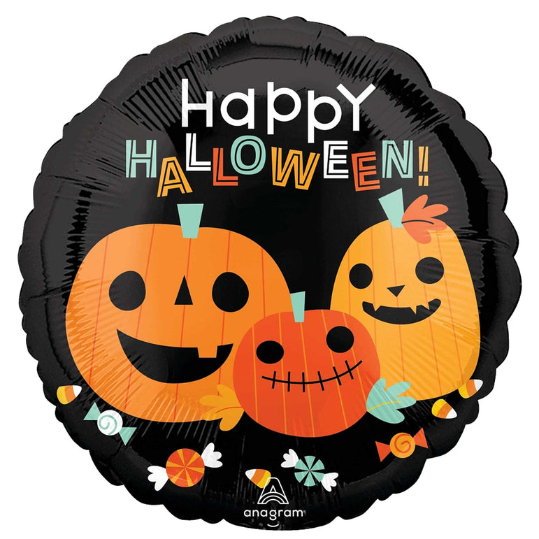 Classic Halloween Pumpkins 18in