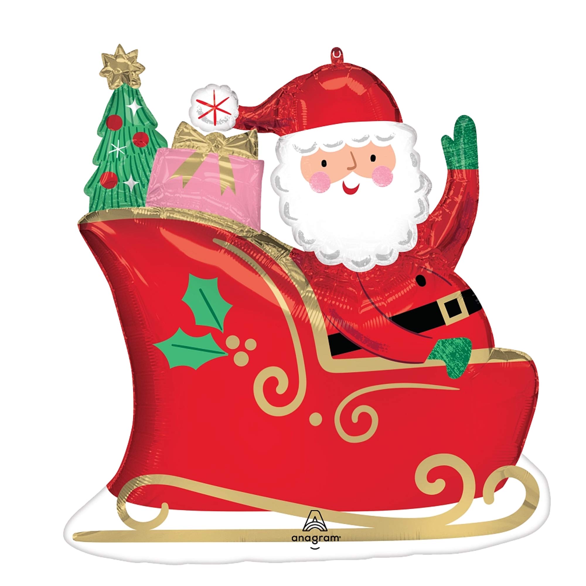 Starry Night Santa Supershape Foil Balloon