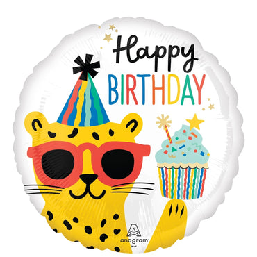 Party Animal Happy Birthday Foil Balloon 18in