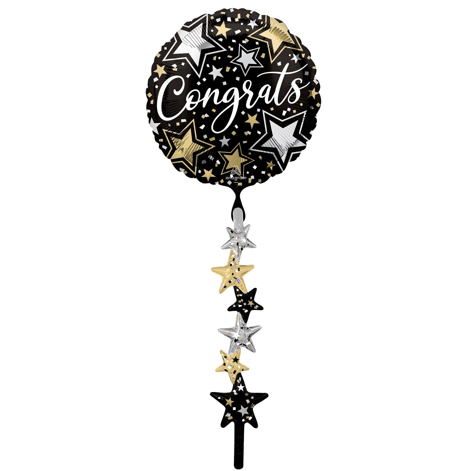 Congrats Black Silver Gold Airwalker Tail