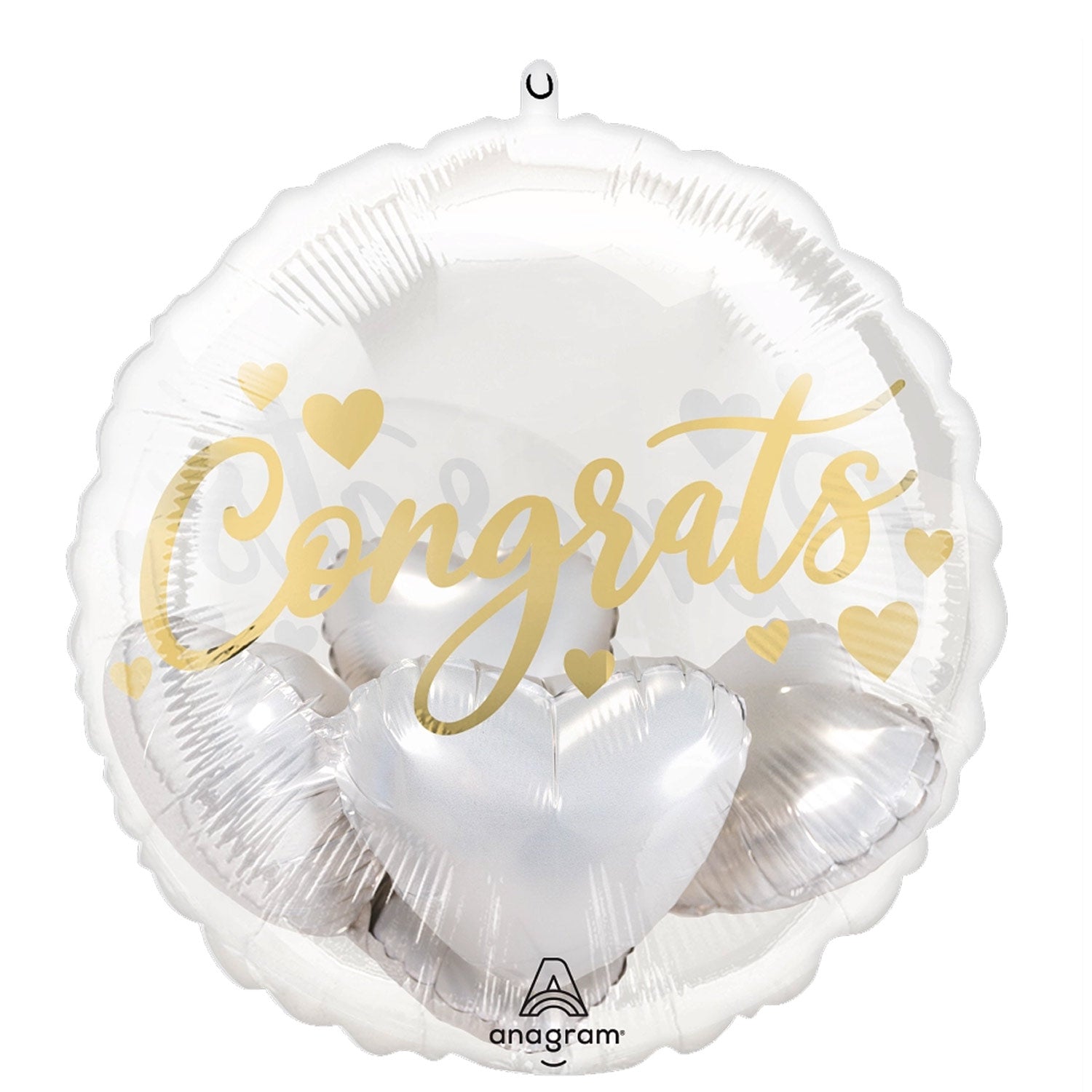 Congrats With Hearts Insiders Foil Balloon