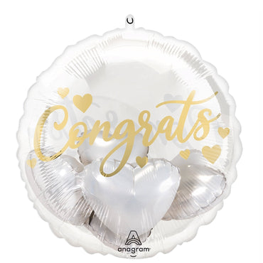 Congrats With Hearts Insiders Foil Balloon