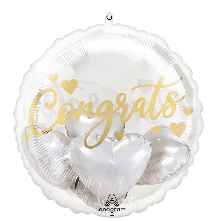 Congrats With Hearts Insiders Foil Balloon