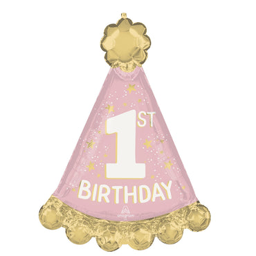 Pink 1st Birthday Littler Miss One-derdul Supershape Balloon