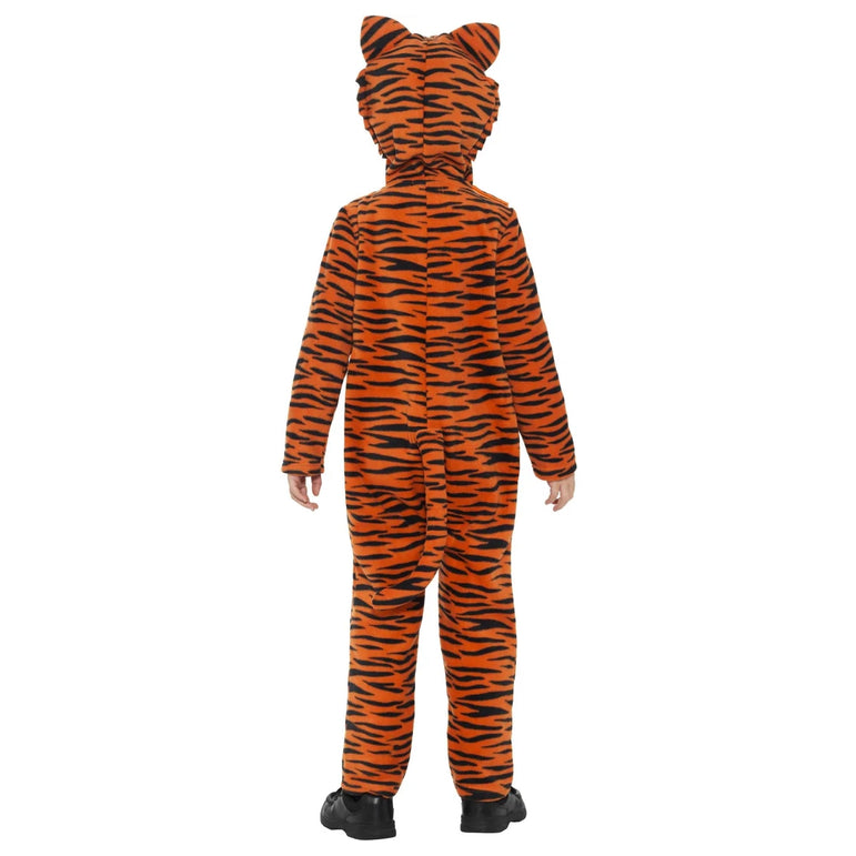 Child Tiger Animal All-in-One Orange & Black Costume