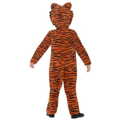 Child Tiger Animal All-in-One Orange & Black Costume