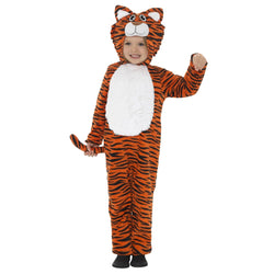 Child Tiger Animal All-in-One Orange & Black Costume