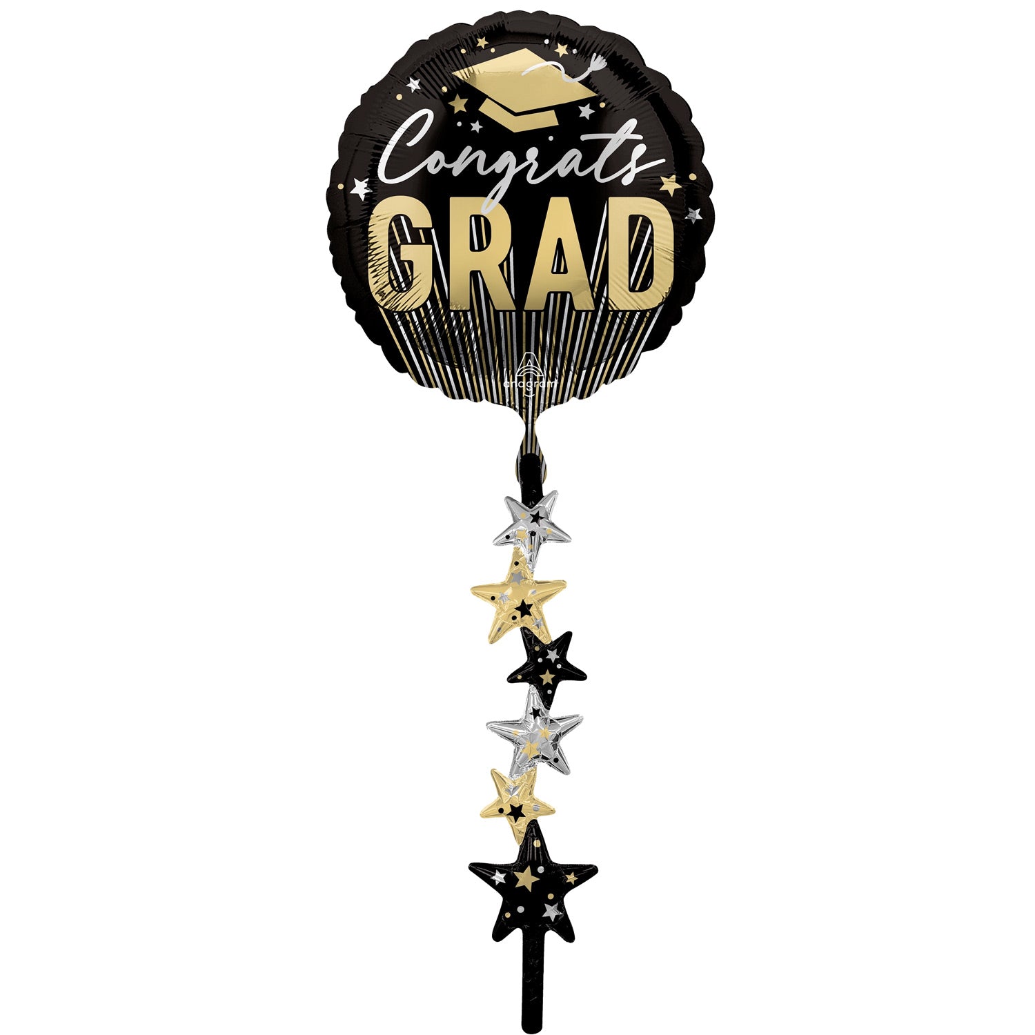 Stripes On Stripes Grad Star AirWalker Balloon