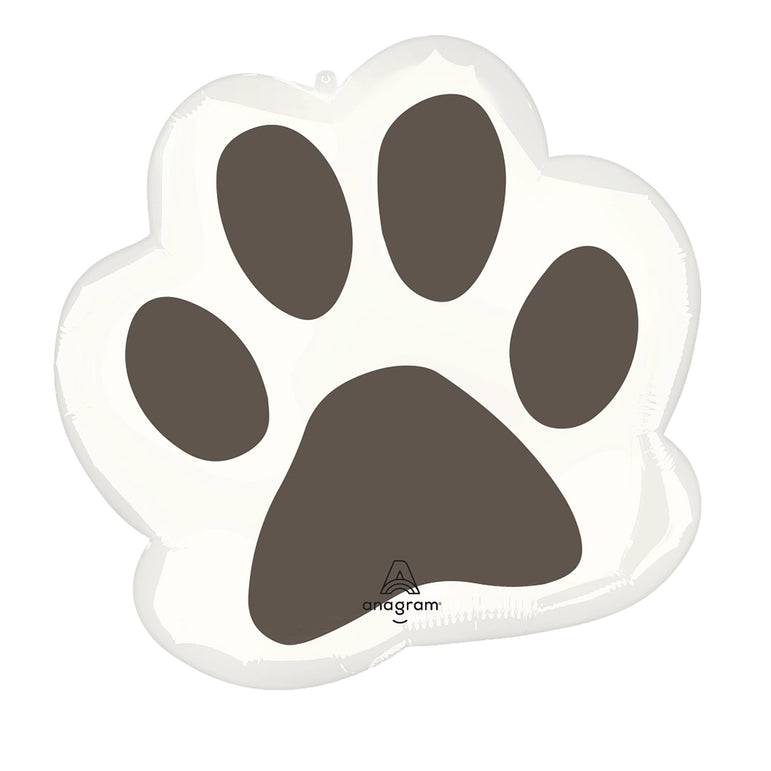 Pawsome Party Paw Print Supershape Foil Balloon