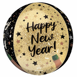 Natural Sparkle New Year Orbz Balloon