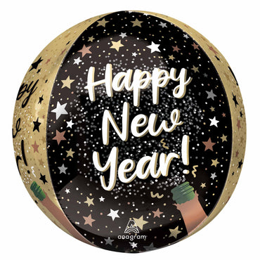 Natural Sparkle New Year Orbz Balloon
