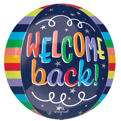 Welcome Back Orbz Balloon 17inX18in