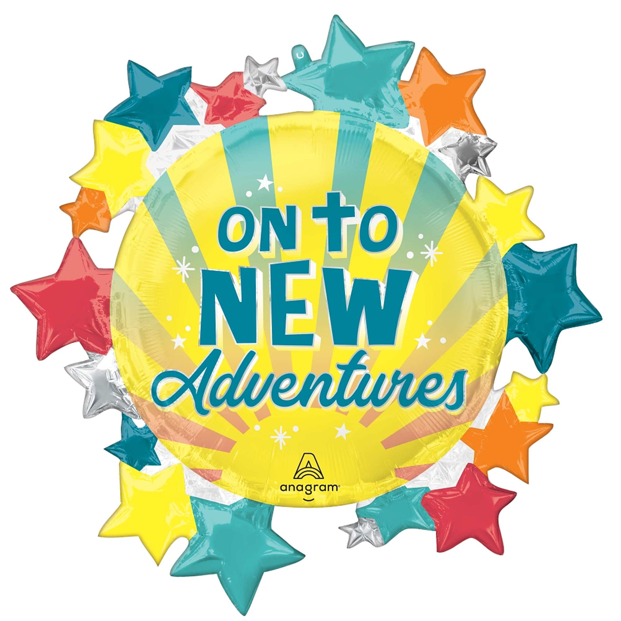 On To New Adventures Supershape Foil Balloon