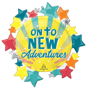 On To New Adventures Supershape Foil Balloon