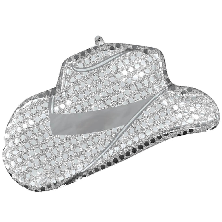 Disco Western Hat Supershape Foil Balloon Party Decoration