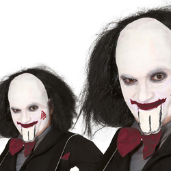 Adult Bald With Black Hair Wig