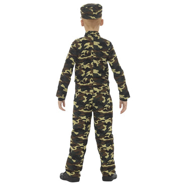 Child Camouflage Military Boy Career Costume
