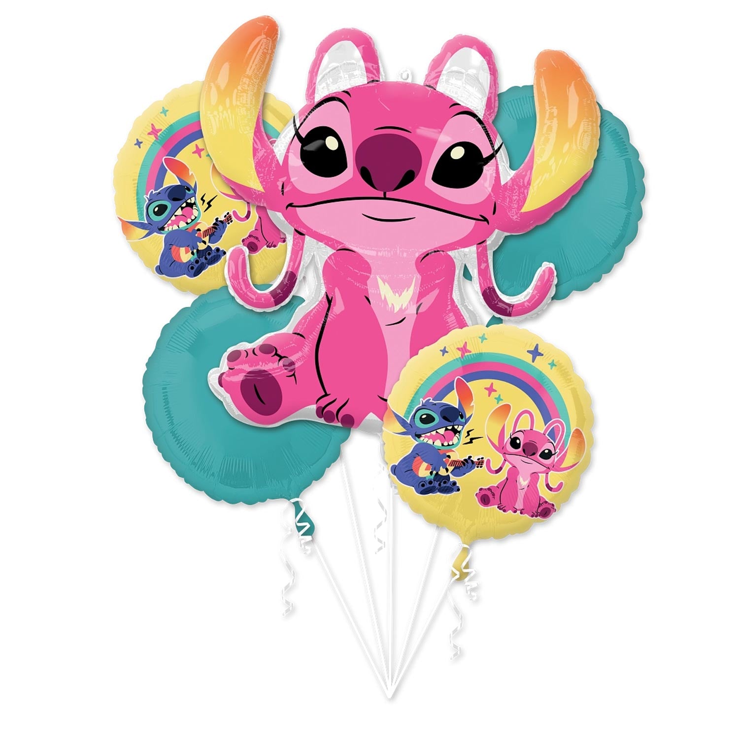 Disney Lilo & Stitch Foil Balloon Bouquet 5pcs