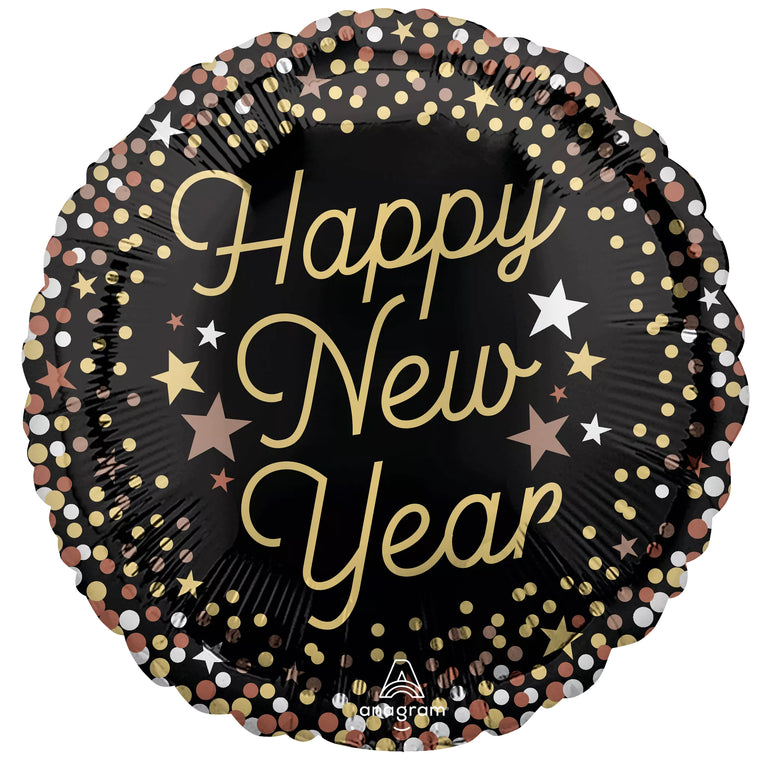 Luxe New Year Foil Balloon 18in