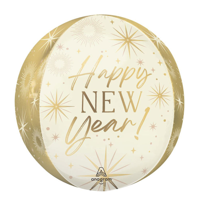 Golden Soiree New Year Orbz Balloon