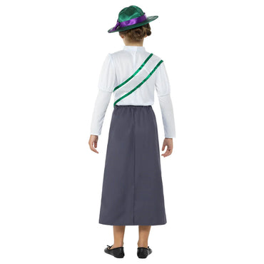 Child Victorian Suffragette Girl Costume