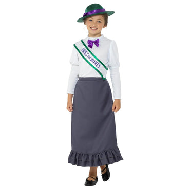 Child Victorian Suffragette Girl Costume