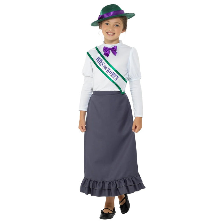 Child Victorian Suffragette Girl Costume