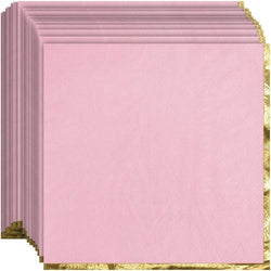 Rose with Hot Stamped Beverage Napkin 16count