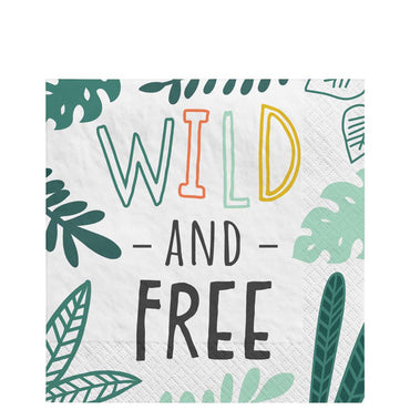 Get Wild Birthday Beverage Tissues 16pcs