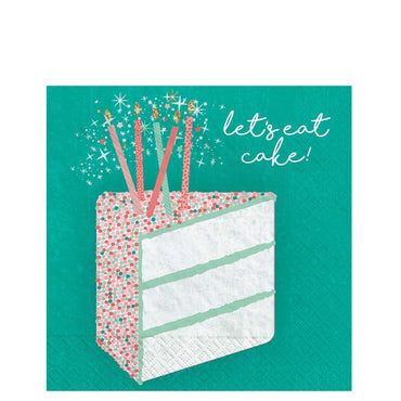 Happy Cake Day Beverage Tissues 16pcs