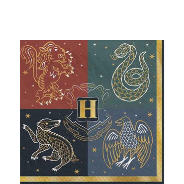 Harry Potter Hogwartz University Hot-Stamped Beverage Tissues 16ct