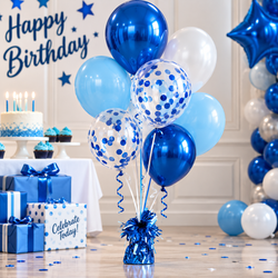 Royal Blue Foil Balloon Weight, 170g