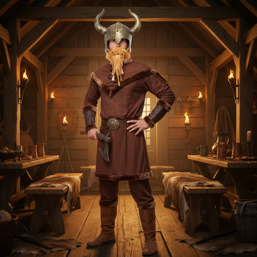 Adult Gold Viking Helmet