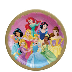 Disney Princess Round Paper Plates 7inches 8pcs