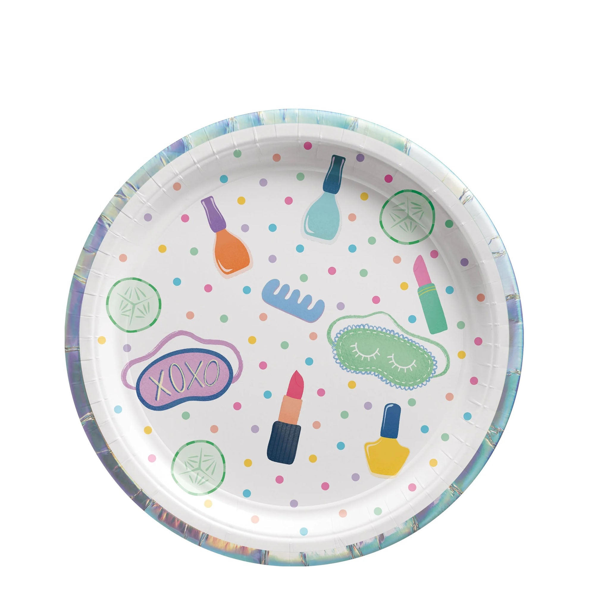 Spa Party Paper Plates 7in 8pcs