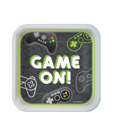 Level Up Square Paper Plates 7in,8pcs