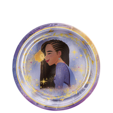 Disney Wish Hot-Stamped Paper Plates 7in 8pcs