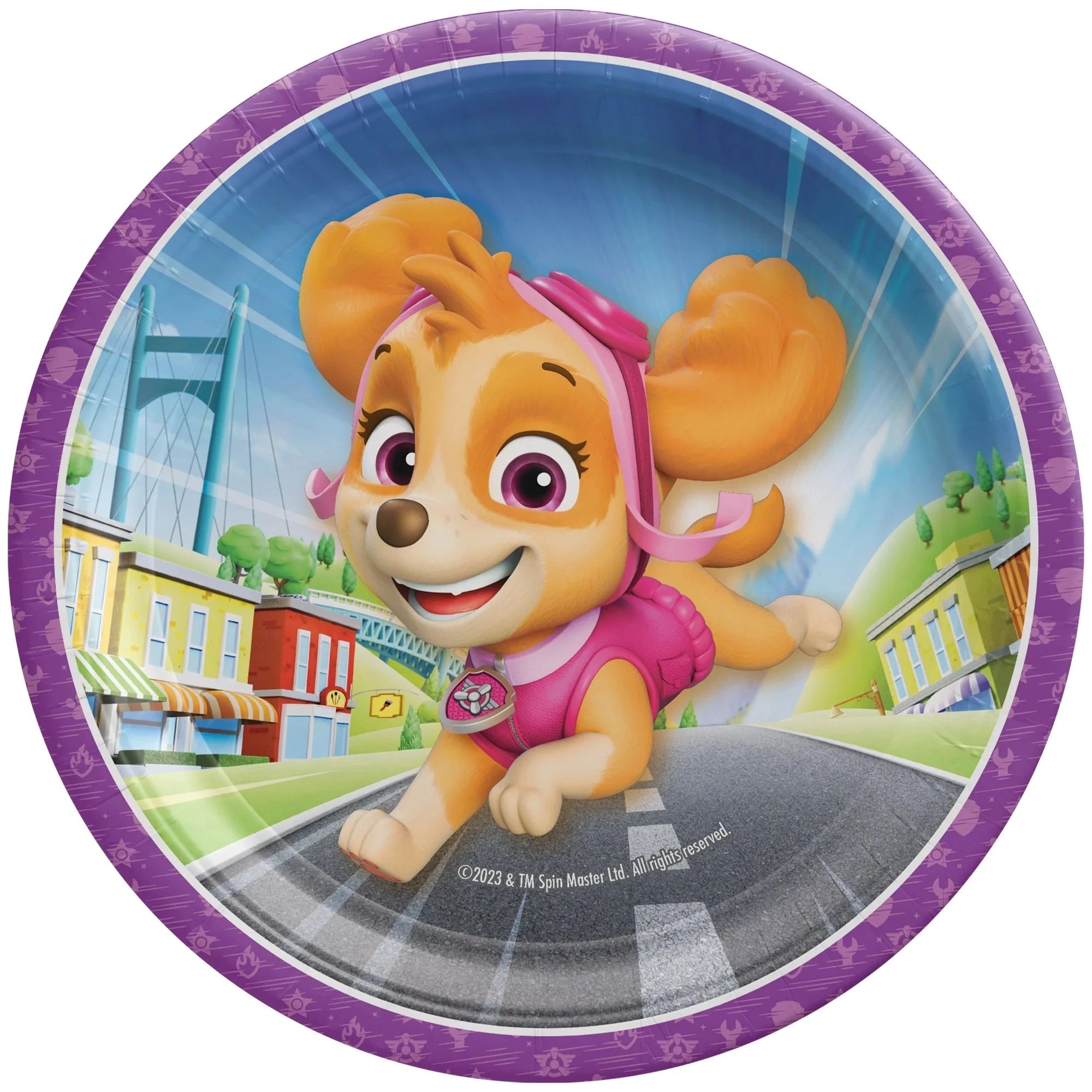 Paw Patrol Skye Paper Plates 7in 8pcs