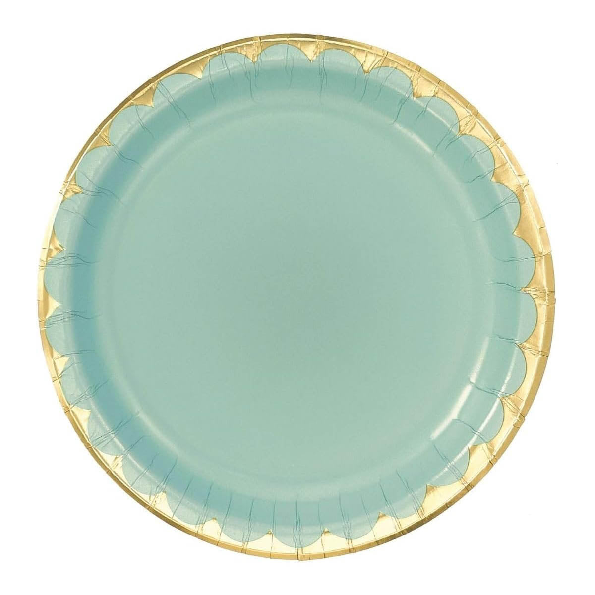 Willow Metallic Paper Plates 6.75in 8pcs