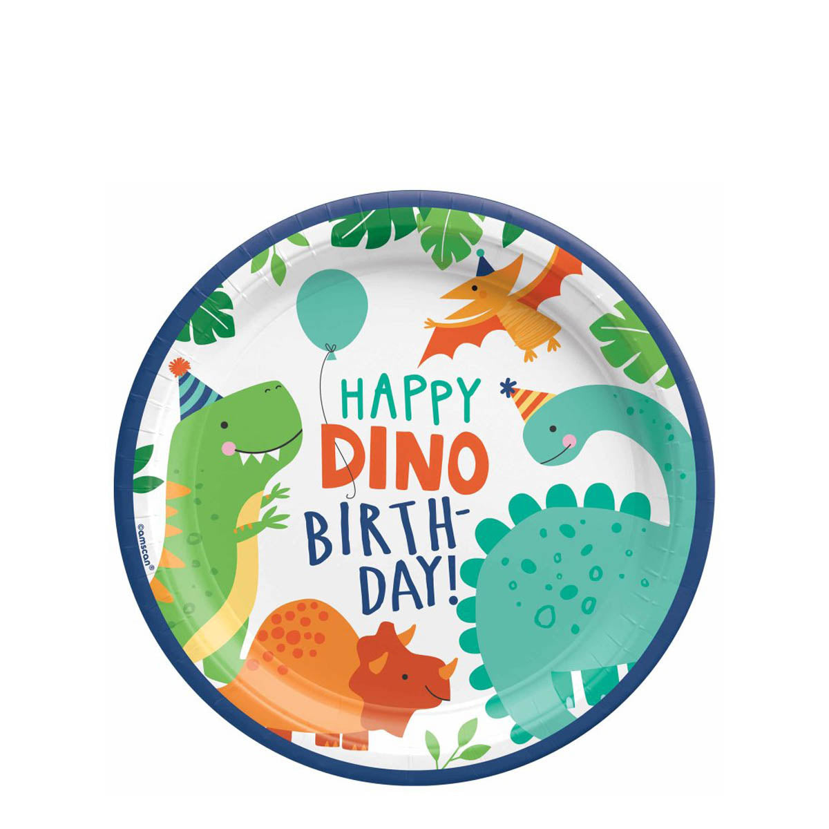 Dino-Mite Party Paper Plates 7in 8pcs