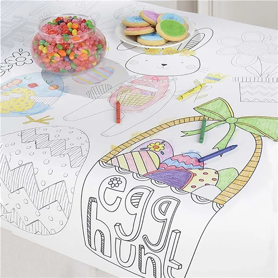 Easter Coloring Paper Tablecover