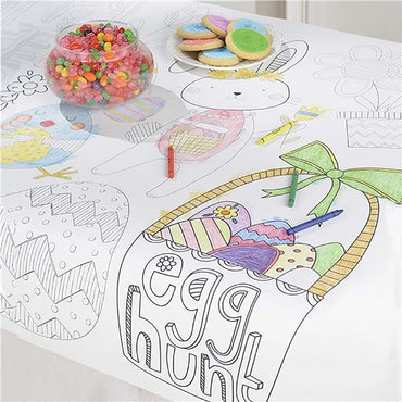 Easter Coloring Paper Tablecover